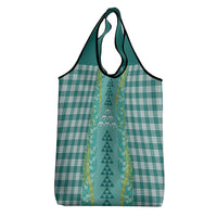 Teal Palaka Hawaii Iwa Bird Grocery Bag Hawaiian Kakau Jade Vine Lei LT14 - Polynesian Pride