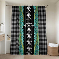 Black Palaka Hawaii Iwa Bird Bathroom Set Hawaiian Kakau Jade Vine Lei - Polynesian Pride