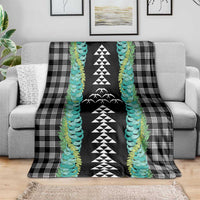 Black Palaka Hawaii Iwa Bird Blanket Hawaiian Kakau Jade Vine Lei LT14 - Polynesian Pride