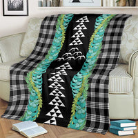 Black Palaka Hawaii Iwa Bird Blanket Hawaiian Kakau Jade Vine Lei LT14 - Polynesian Pride