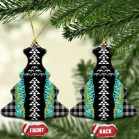 Black Palaka Hawaii Iwa Bird Ceramic Ornament Hawaiian Kakau Jade Vine Lei LT14 Christmas Tree Black - Polynesian Pride