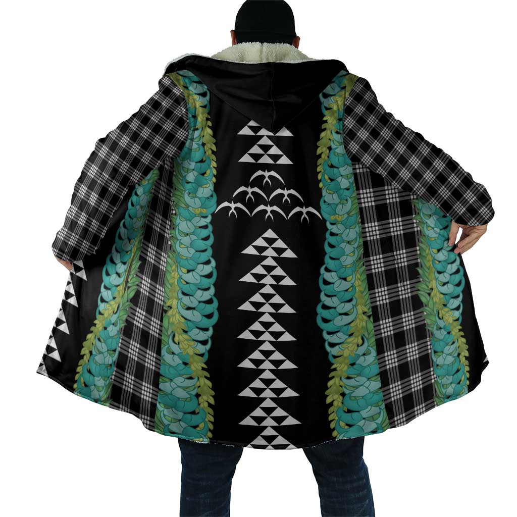 Black Palaka Hawaii Iwa Bird Cloak Hawaiian Kakau Jade Vine Lei - Polynesian Pride