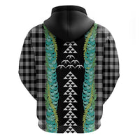 Black Palaka Hawaii Iwa Bird Hoodie Hawaiian Kakau Jade Vine Lei LT14 - Polynesian Pride