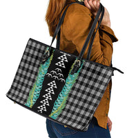 Black Palaka Hawaii Iwa Bird Leather Tote Bag Hawaiian Kakau Jade Vine Lei LT14 - Polynesian Pride
