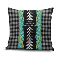 Black Palaka Hawaii Iwa Bird Pillow Cover Hawaiian Kakau Jade Vine Lei LT14 Black - Polynesian Pride