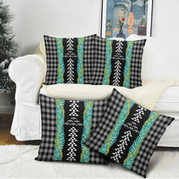 Black Palaka Hawaii Iwa Bird Pillow Cover Hawaiian Kakau Jade Vine Lei LT14 - Polynesian Pride