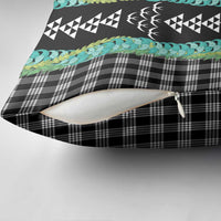 Black Palaka Hawaii Iwa Bird Pillow Cover Hawaiian Kakau Jade Vine Lei LT14 - Polynesian Pride