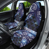 Matariki New Zealand Car Seat Cover NZ Niho Taniwha Maori New Year Blue Galaxy