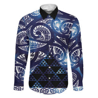 Matariki New Zealand Family Matching Mermaid Dress and Hawaiian Shirt NZ Niho Taniwha Maori New Year Blue Galaxy