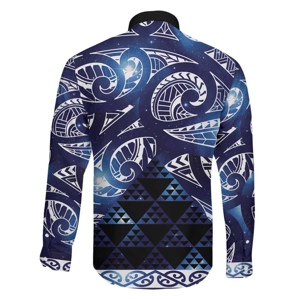 Matariki New Zealand Family Matching Summer Maxi Dress and Hawaiian Shirt NZ Niho Taniwha Maori New Year Blue Galaxy