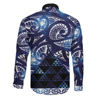 Matariki New Zealand Family Matching Tank Maxi Dress and Hawaiian Shirt NZ Niho Taniwha Maori New Year Blue Galaxy