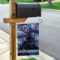 Matariki New Zealand Garden Flag NZ Niho Taniwha Maori New Year Blue Galaxy LT14 - Polynesian Pride