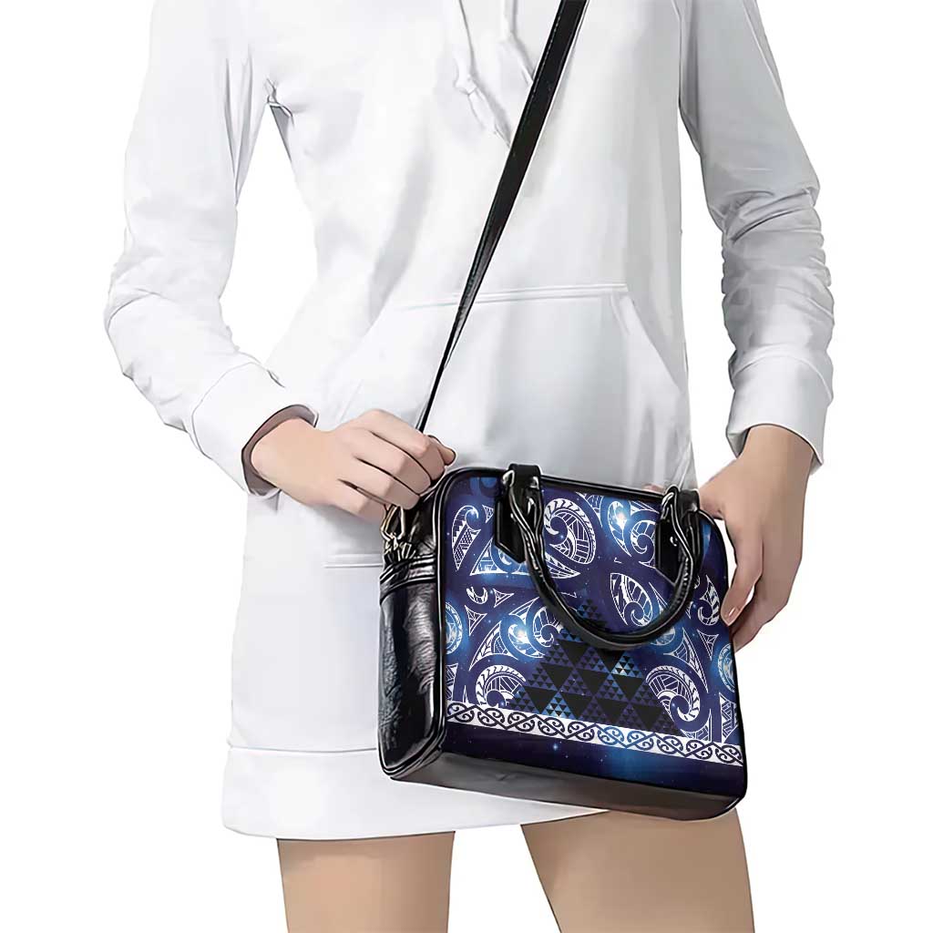 Matariki New Zealand Shoulder Handbag NZ Niho Taniwha Maori New Year Blue Galaxy