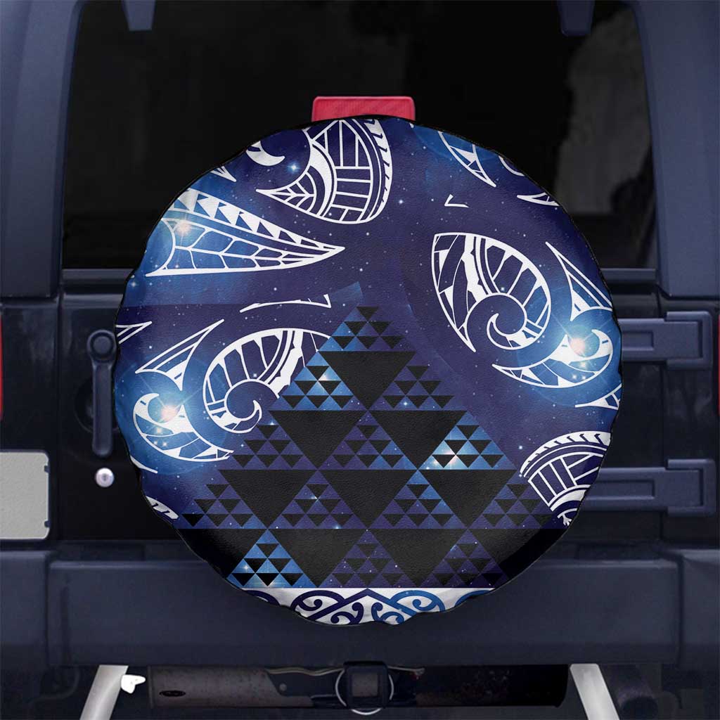 Matariki New Zealand Spare Tire Cover NZ Niho Taniwha Maori New Year Blue Galaxy