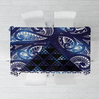 Matariki New Zealand Tablecloth NZ Niho Taniwha Maori New Year Blue Galaxy LT14 Blue - Polynesian Pride