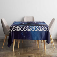 Matariki New Zealand Tablecloth NZ Niho Taniwha Maori New Year Blue Galaxy LT14 - Polynesian Pride