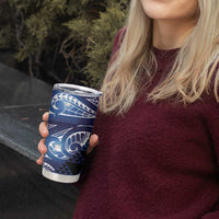 Matariki New Zealand Tumbler Cup NZ Niho Taniwha Maori New Year Blue Galaxy LT14 - Polynesian Pride