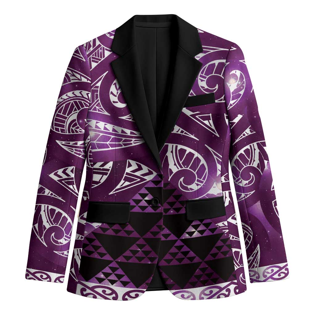 Matariki New Zealand Blazer NZ Niho Taniwha Maori New Year Purple Galaxy