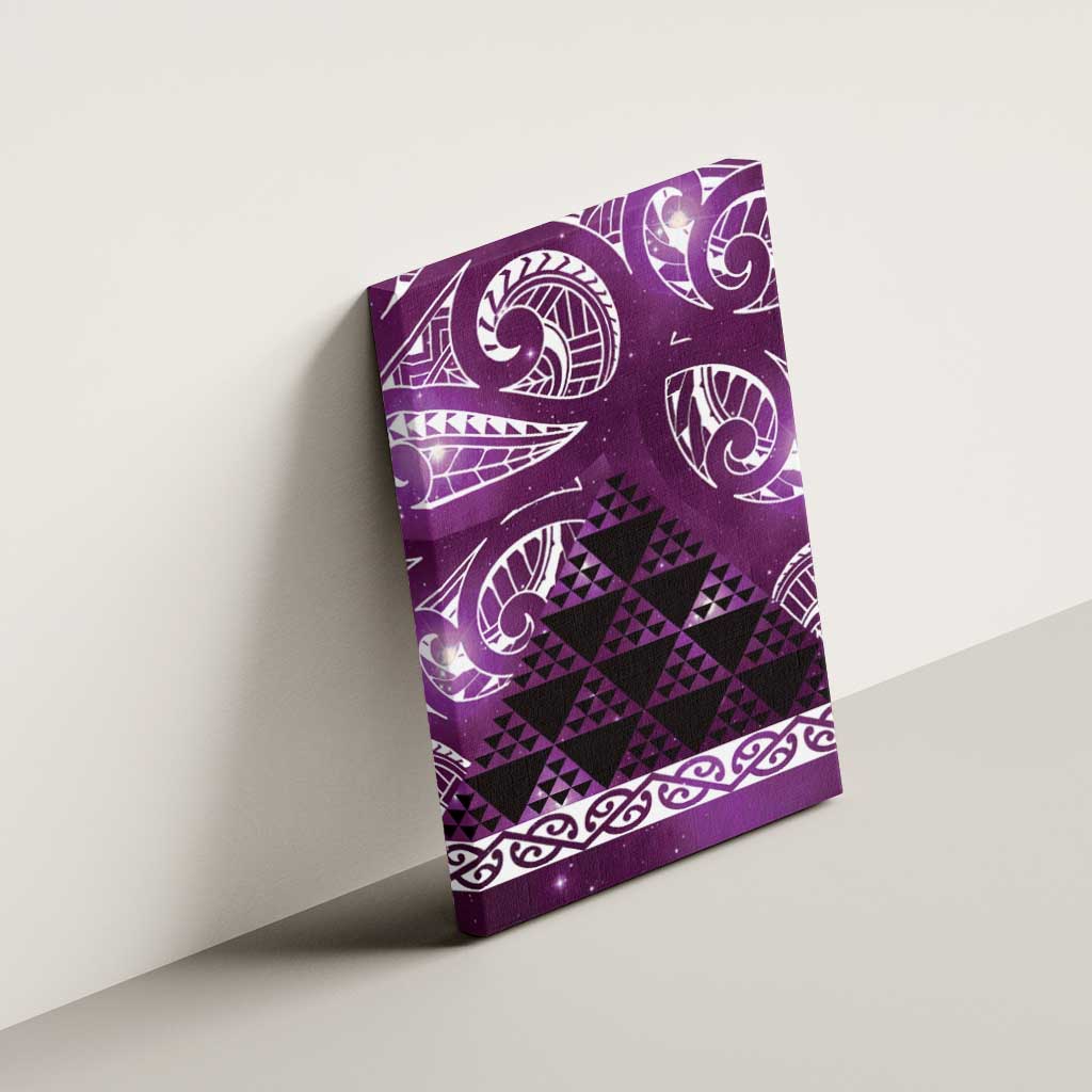 Matariki New Zealand Canvas Wall Art NZ Niho Taniwha Maori New Year Purple Galaxy LT14 - Polynesian Pride