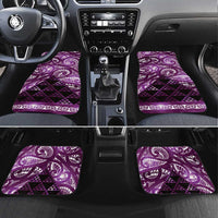Matariki New Zealand Car Mats NZ Niho Taniwha Maori New Year Purple Galaxy LT14 Set 4pcs Purple - Polynesian Pride