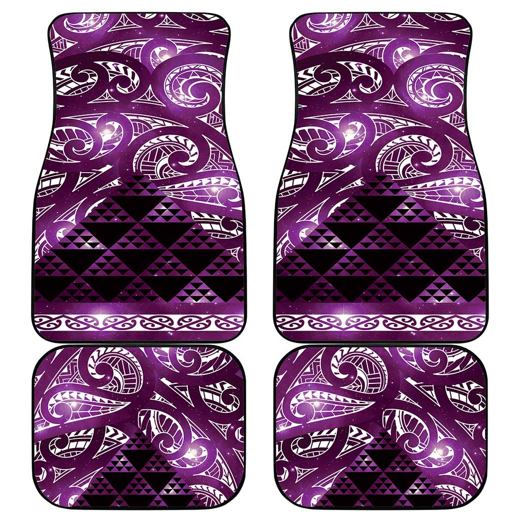 Matariki New Zealand Car Mats NZ Niho Taniwha Maori New Year Purple Galaxy LT14 - Polynesian Pride