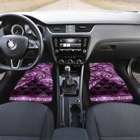 Matariki New Zealand Car Mats NZ Niho Taniwha Maori New Year Purple Galaxy LT14 Set 2pcs - Front Purple - Polynesian Pride