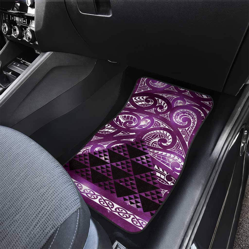 Matariki New Zealand Car Mats NZ Niho Taniwha Maori New Year Purple Galaxy LT14 - Polynesian Pride