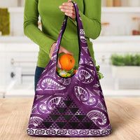 Matariki New Zealand Grocery Bag NZ Niho Taniwha Maori New Year Purple Galaxy