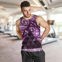 Matariki New Zealand Men Tank Top NZ Niho Taniwha Maori New Year Purple Galaxy