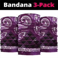 Matariki New Zealand Neck Gaiter NZ Niho Taniwha Maori New Year Purple Galaxy