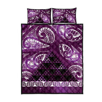 Matariki New Zealand Quilt Bed Set NZ Niho Taniwha Maori New Year Purple Galaxy LT14 - Polynesian Pride