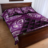 Matariki New Zealand Quilt Bed Set NZ Niho Taniwha Maori New Year Purple Galaxy LT14 - Polynesian Pride
