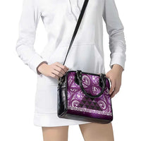 Matariki New Zealand Shoulder Handbag NZ Niho Taniwha Maori New Year Purple Galaxy LT14 - Polynesian Pride