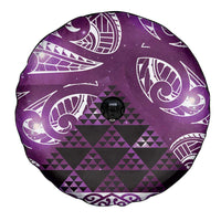 Matariki New Zealand Spare Tire Cover NZ Niho Taniwha Maori New Year Purple Galaxy
