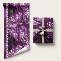 Matariki New Zealand Wrapping Paper NZ Niho Taniwha Maori New Year Purple Galaxy LT14 58" × 23" Purple - Polynesian Pride