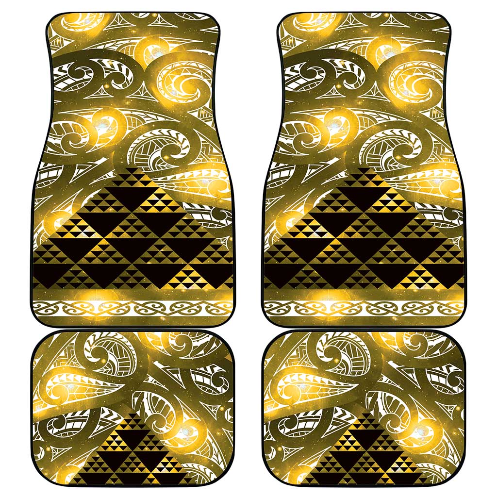 Matariki New Zealand Car Mats NZ Niho Taniwha Maori New Year Yellow Galaxy LT14 - Polynesian Pride
