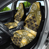 Matariki New Zealand Car Seat Cover NZ Niho Taniwha Maori New Year Yellow Galaxy