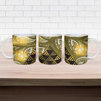 Matariki New Zealand Ceramic Mug NZ Niho Taniwha Maori New Year Yellow Galaxy