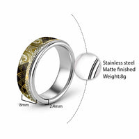 Matariki New Zealand Classic Ring NZ Niho Taniwha Maori New Year Yellow Galaxy
