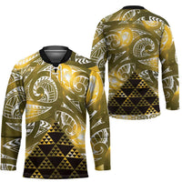 Matariki New Zealand Hockey Jersey NZ Niho Taniwha Maori New Year Yellow Galaxy