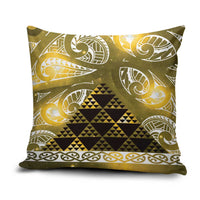 Matariki New Zealand Pillow Cover NZ Niho Taniwha Maori New Year Yellow Galaxy
