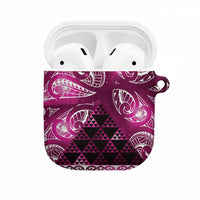 Matariki New Zealand AirPods Case NZ Niho Taniwha Maori New Year Pink Galaxy LT14 Pink - Polynesian Pride