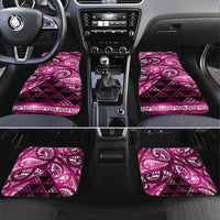 Matariki New Zealand Car Mats NZ Niho Taniwha Maori New Year Pink Galaxy LT14 Set 4pcs Pink - Polynesian Pride