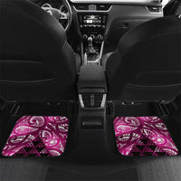 Matariki New Zealand Car Mats NZ Niho Taniwha Maori New Year Pink Galaxy LT14 Set 2pcs - Back Pink - Polynesian Pride