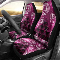 Matariki New Zealand Car Seat Cover NZ Niho Taniwha Maori New Year Pink Galaxy