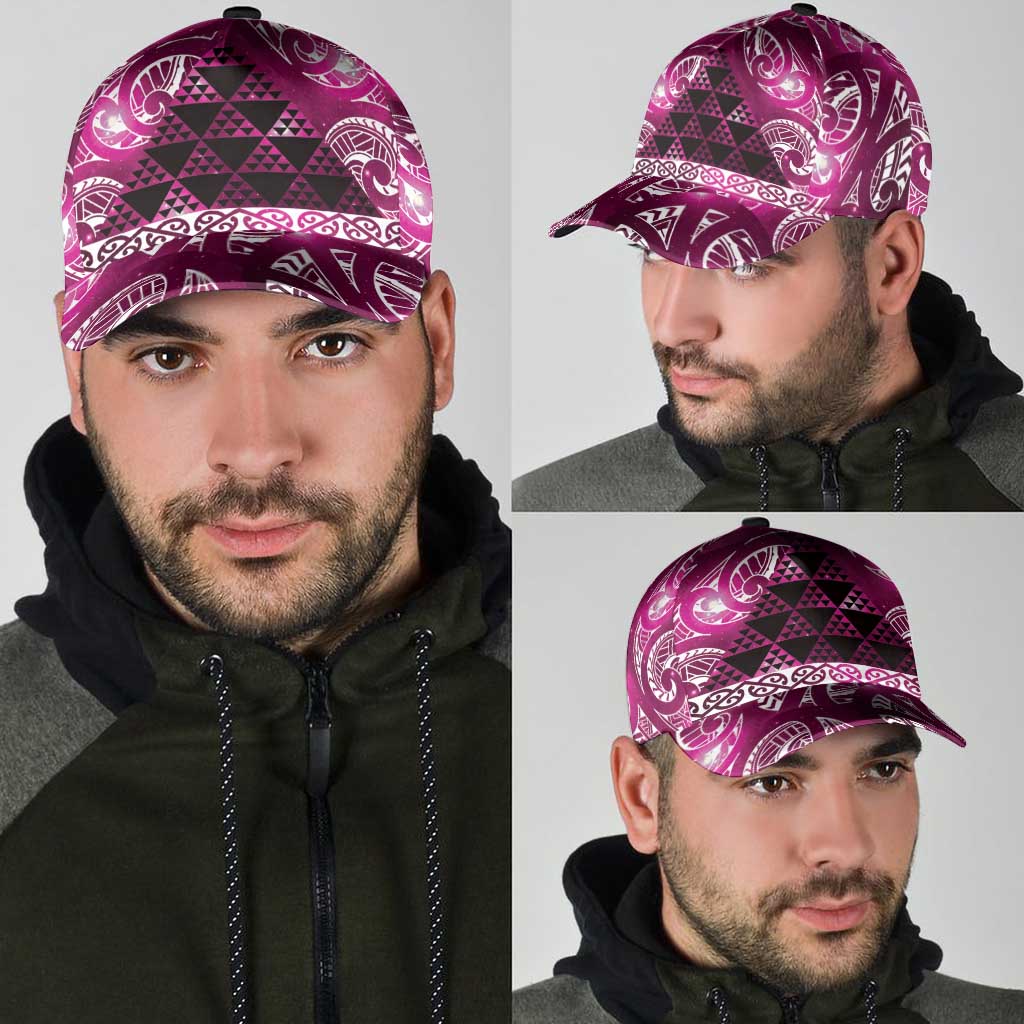 Matariki New Zealand Classic Cap NZ Niho Taniwha Maori New Year Pink Galaxy