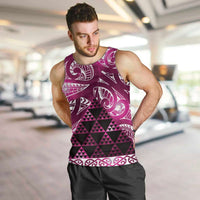 Matariki New Zealand Men Tank Top NZ Niho Taniwha Maori New Year Pink Galaxy LT14 Pink - Polynesian Pride