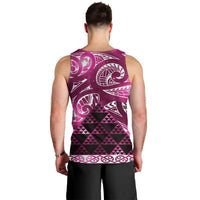 Matariki New Zealand Men Tank Top NZ Niho Taniwha Maori New Year Pink Galaxy LT14 - Polynesian Pride