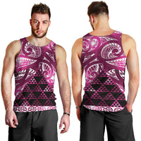 Matariki New Zealand Men Tank Top NZ Niho Taniwha Maori New Year Pink Galaxy LT14 - Polynesian Pride