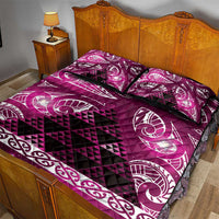 Matariki New Zealand Quilt Bed Set NZ Niho Taniwha Maori New Year Pink Galaxy LT14 - Polynesian Pride